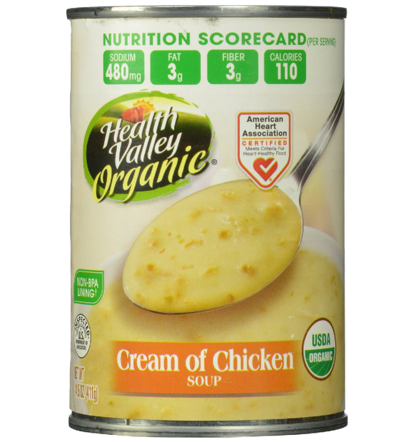 Health Valley Organic Soup, Cream of Chicken