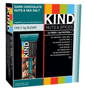 KIND Nuts & Spices, Dark Chocolate Nuts & Sea Salt
