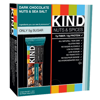 KIND Nuts & Spices, Dark Chocolate Nuts & Sea Salt